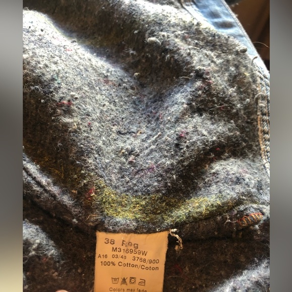 Denver Hayes Blue Denim Jacket with Tan Collar - Picture 9 of 10